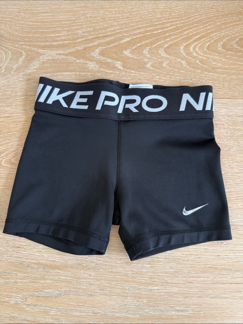 Nike Pro Girls Black Athletic Shorts Sz Small
